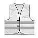 Mister Warnwesto Warnweste - Signalweste - Suchtrupp - Warnweste mit reflektierendem Aufdruck - Größe L/XL, Weiss
