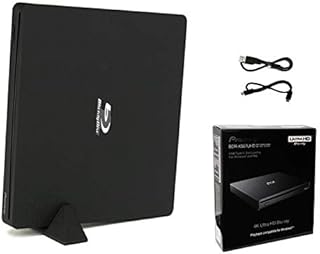 Pioneer BDR-XS07UHD Portable 6X Ultra HD 4K Blu-ray Burner External Drive Bundle with Cyberlink Software Download Installation Code and USB Cable - Burns CD DVD BD DL BDXL Discs