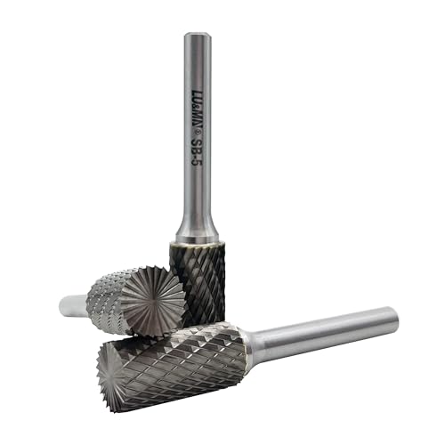 Juego de fresas de carburo de tungsteno cilindro 6 piezas miniatura 5