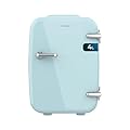 Cecotec Mini Frigorifero Bolero MiniCooling 4L Habana Light Blue, 12V-220V, Compatibile auto e roulotte, Funzione di raffreddamento e riscaldamento, Intervallo temperatura 5-65°C, Trasporto facile