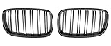 Car Front Grille Grills Glossy Black Front Kidney Double Slat Grill Grille For BMW For X5 E70 2007-2013 For X6 E71 E72 2008-2014 Car Accessories Front Grill(Glossy Black) - Image 1