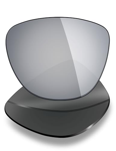 Mryok Polarized Replacement Lenses Compatible with Oakley Frogskins OO9013 Sunglasses, HD Polarized, UV Protection, Impact Resistant & Perfectly Fit - Silver Titanium