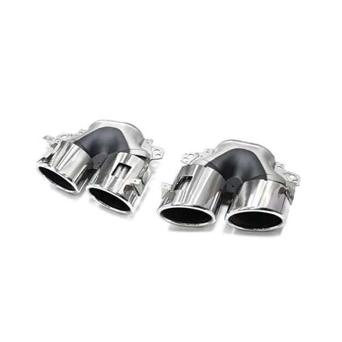 �G�L�]�[�X�g�p�C�v �ɓK������ W177 A35 C118 CLA35 X247 GLB35 A45S�p 2020�N�ȍ~�p ���A�o���p�[�}�t���[ �r�C�`�b�v �p�C�v�m�Y�� �ԗp�}�t���[�J�b�^�[(Silver Exhaust)
