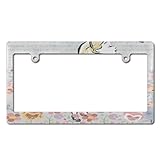 アナと雪の女王 ナンバーフレーム ナンバープレート枠 ナンバーカバー 2穴ねじ 掛けやすい 簡単取付 PC素材 軽量 耐久性 防錆 おしゃれ 装飾ボーダー 普通車 軽自動車適用 車外用品 汎用 カー用品 前後2枚セット 33.8cm*19.6cm