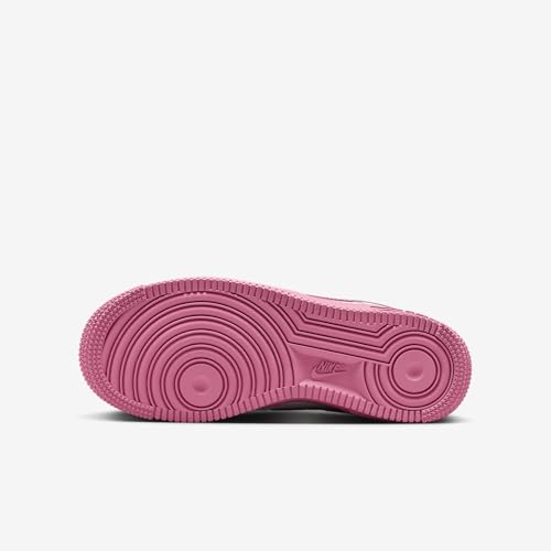 Nike Air Force 1 Low Grade School Lifestyle Shoes (White/Flamingo/Pink) (IB4411-100, Pink/White)2