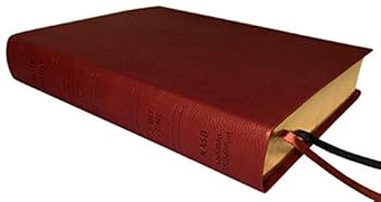 Imitation Leather NASB Giant Print Bible, Maroon, Leathertex, 2020 text, Indexed Book