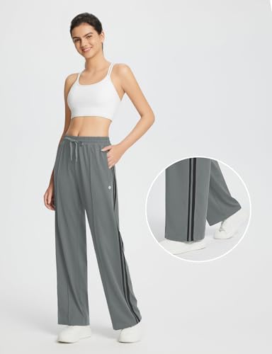 BALEAF-Womens-Track-Pants-Athletic-Sweatpants-Straight-Leg-2-Zipper-Pockets-Running-Pants-Stripes-Loose-Fit