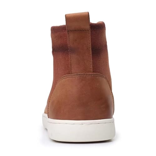 Image of Arkbird Casual Sneaker Boots, High-Top Sneakers Lace-up Leather Chukka Shoes for Men