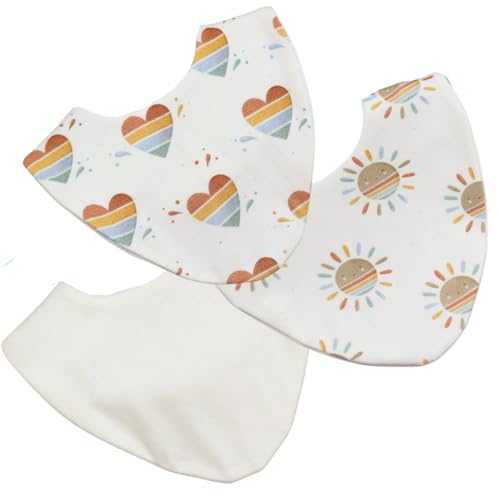 Bavoir imperméable bébé absorbant et bavoir de dentition enfant lot de 3