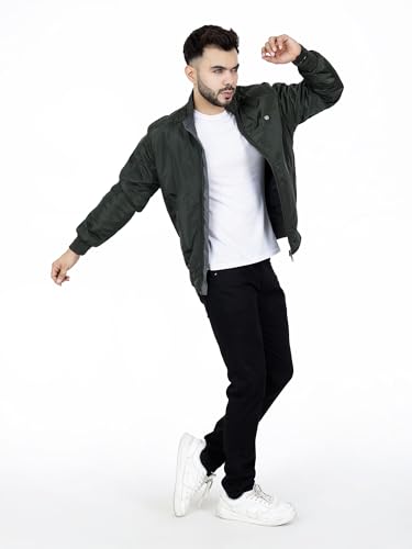 Image of Dollar Jacket For Men Casual Zipper Bomber For Winter