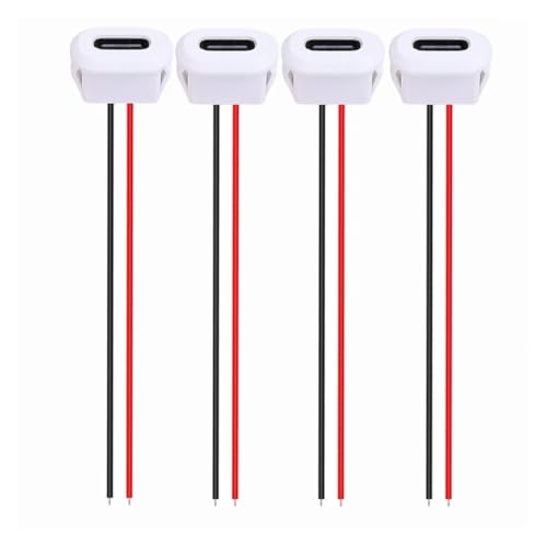 Conector hembra tipo C para solucionar puertos sueltos carga rápida 3A con hebilla blanco 2