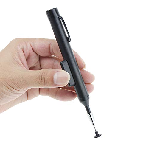 Anti Static Vacuum Sucking Pen, Easy Pick Up Tool with 4 Suction Headers for IC Chip SMD SMT Work