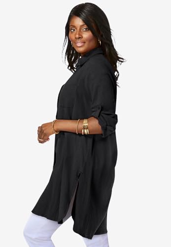 Image of Jessica London Women's Plus Size Gauze Mega Tunic