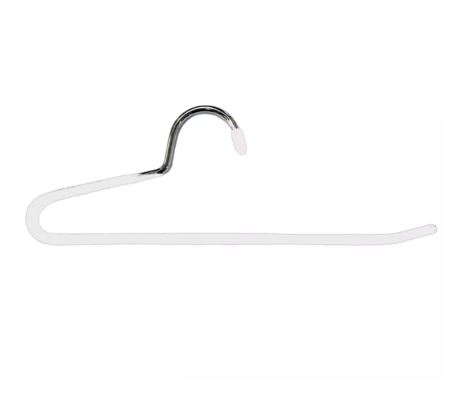 Perchas Ropa 10 Uds Perchas para Pantalones Metal De Extremo Abierto Antideslizantes Toalleros Organizadores Suministros Almacenamiento Ropa Perchas Antideslizantes(White)