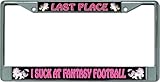 I Suck at Fantasy Football #4 Chrome License Plate Frame
