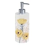 Avanti Linens - Soap Dispenser/Lotion Pump, Guest Bathroom Essentials, Chic Home Decor (Marielle Collection)
