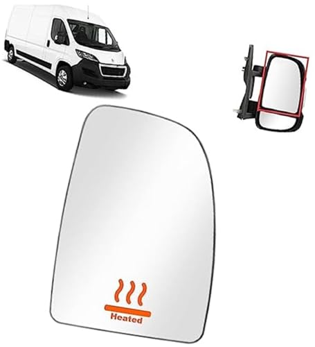 Verre de rétroviseur chauffant droit haut pour Ducato Boxer Relay 2006-2026 8151Lk