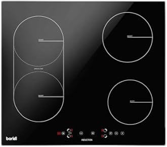 Baridi 60cm Built-In Induction Hob with Bridge Zone, 4 Cooking Zones, 2800W, Boost Function, 9 Power Levels, Touch Control & Timer - DH178