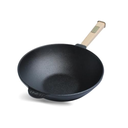 4BIG.fun Sartén wok 24 cm hierro fundido