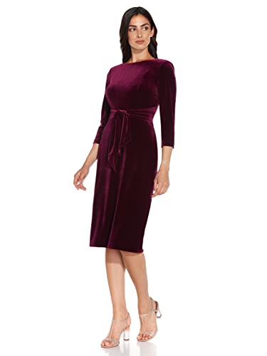 Image of Adrianna Papell Women's Velvet Tie Front Dress