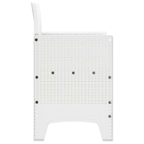 Chaise de jardin empilable blanche pour petit espace et entretien facile - 8