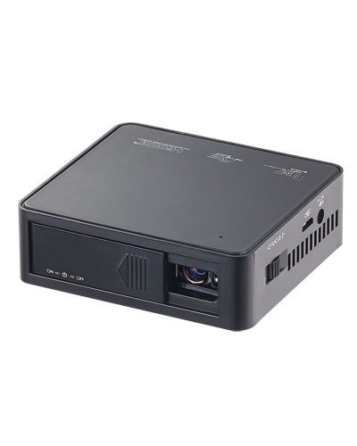 Beamer Mini: LED-DLP-Beamer LB-8500.Mini, Akku, Mediaplayer, 800 Lumen (Mini Projektor)