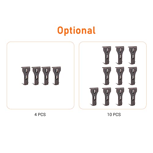 Image of Hook, 10 PCS Brick Hook Clip Outdoor Hanging Hooks for 60-70mm Brick in Height No Drilling Sliding Brick Hanger Clips for Festival Birthday Decoration