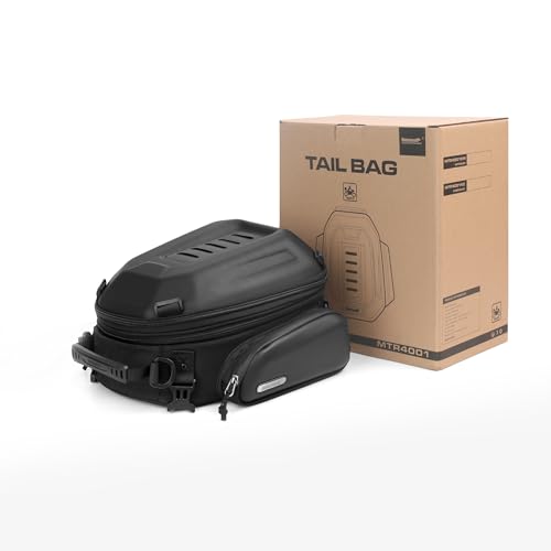Bolsa rígida expandible para moto 12L-18L Matt Black miniatura 4