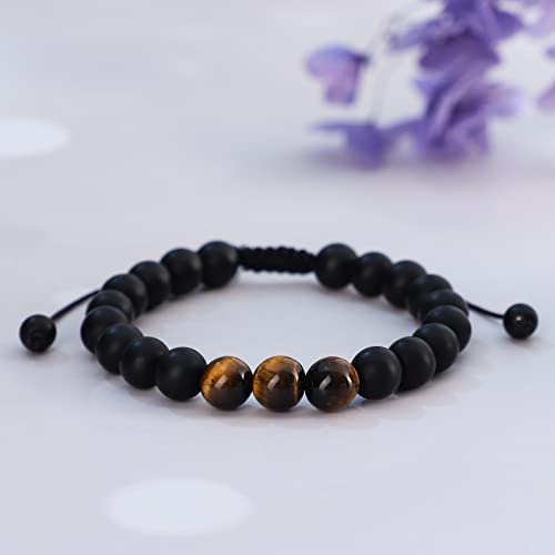 Mftrading Beaded Bracelet For Son Gifts To My Son From Mom Dad Christmas Birthday Gift Wrap Strand Beads Nature Stone Bracelets For Men #TOP4