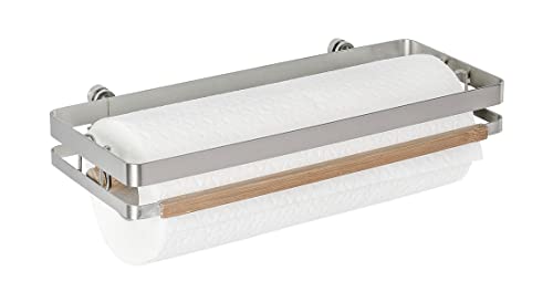 WENKO Portarotolo carta da cucina Premium, Metallo...