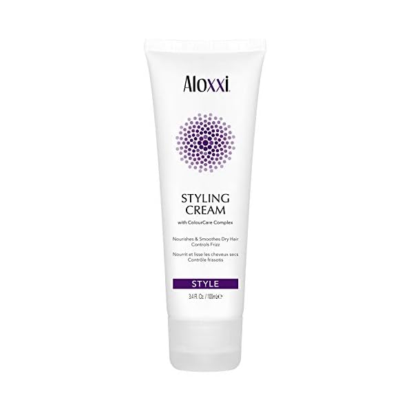 ALOXXI Ultra Hydrating Hair Styling Cream - Smoothing Styling Cream with Kokum Butter & Buriti Oil - Safe for Color Treated Hair - Hydrating Cream for Thick Body, Texture & Shiny Hair, 3.4 Fl Oz