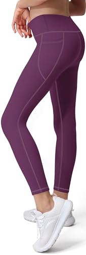 AENLLEY Girls Activewear Leggings with 2 Pockets - Kids Dance Workout Yoga Pants for Athletic Pack of 32