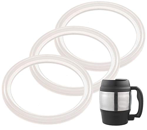 3-Pack of Bubba (R) 52 oz Mug -Compatible Gaskets/Seals/Rings - BPA-/Phthalate-/Latex-Free - Replacements for 52 Ounce Classic Insulated Desk Coffee Mug - by IMPRESA
