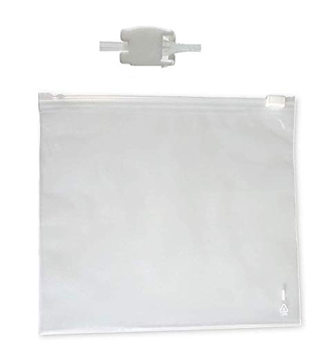 lot de 5 Pochette Sachet zip avion avec curseur, fermeture facile par ZIP 20 X 20 cm agrée pour les liquides en avion aéroport cosmétique, médicaments, nourriture,au norme aérien, vol, voyage