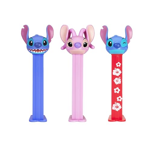 Image of Disney Stitch PEZ Dispensers Party Pack - 12 Count Individually Wrapped Candy & Collectible Dispensers, Birthday Party Favors, Gift Bags, Event Treats