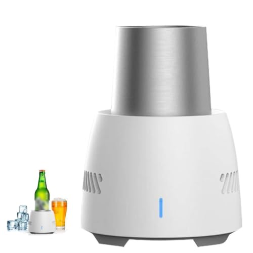 Taza de enfriamiento instantáneo con base eléctrica y vaso de aluminio de alta conductividad