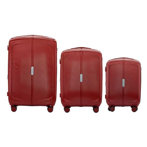 Image of IZOD Mateo 3 Piece Expandable Hardside Luggage Set, Maroon
