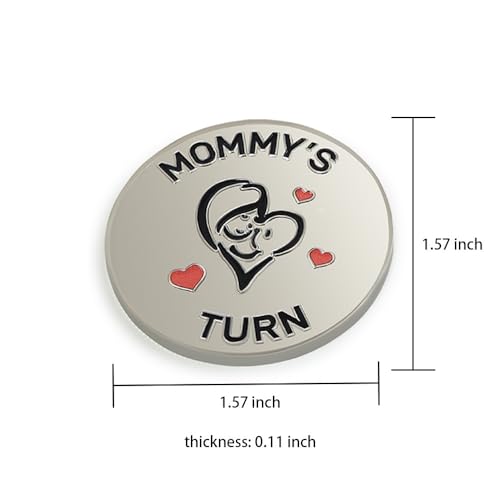 Image of New Dad Mom Gifts Funny Decision Making Coin, New Parent Mummy Daddy Pregnancy Women First Time to be Moms Dads Gifts Double Sided