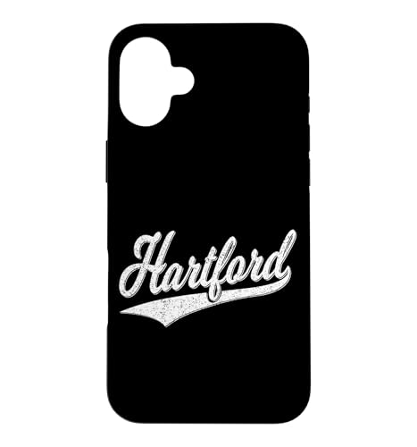 HARTFORD CONNECTICUT VARSITY SCRIPT CLASSIC SPORTS �W���[�W �X�}�z�P�[�X iPhone 16 Plus �p
