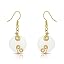Goldtone and Natural Opalite Moonstone