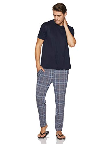 Image of Jockey Men's Relaxed Fit Sweatpants (IM03 Mid Blue Melange Print09 Large)