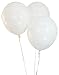 Creative Balloons 12" Latex Balloons - Pack of 100 Pieces - Pastel White