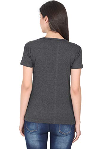 Image of FLEXIMAA Women's Cotton Printed Round Neck Half Sleeve T-Shirt