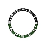 ROUHO 38mm Inserto Ghiera Alluminio Ricambio Anello Orologio Componente Intarsio Lega Inclinato 30,7mm per Rolex GMT-Master II 007-A7