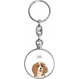 Toff London Porte-clés tête de chien Cavalier King Charles