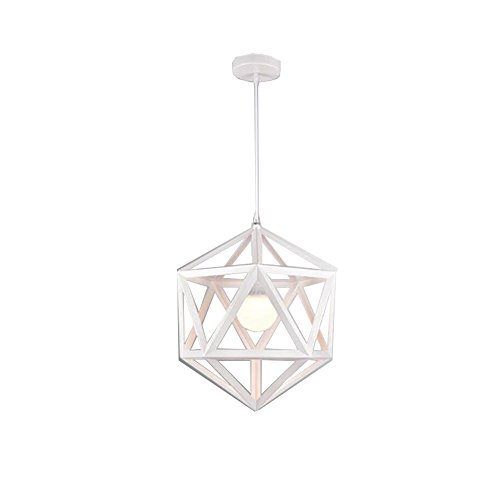 Blu dell' annata haengendes luce, industriale Edison haengendes haengendes 1 brillante Grande Dimensioni della decorazione a forma di gabbia della lampada di protezione Cristallo bianco