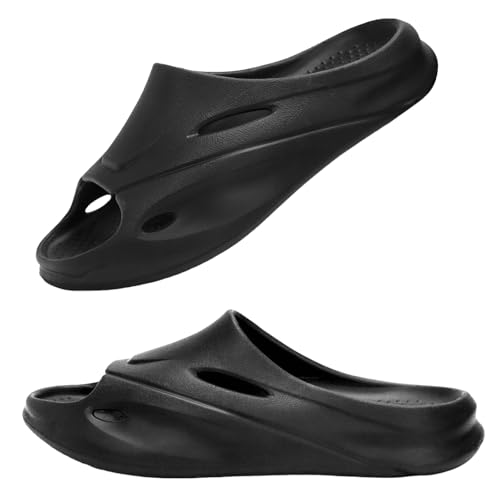 MAINCH Men's Orthotic Recovery Sandals - Plantar Fasciitis Slides with Arch Support, Thick Cushion & Non-Slip Sole for Sports, Work, Post-Workout Relief