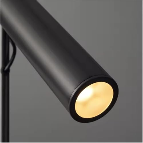 Lampe suspendue moderne noire mate à 2 têtes orientables GU10