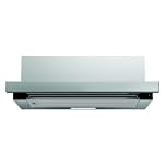 Cookology Essentials AEHTEL90SS Telescopic Extractor Hood 90cm - Integrated Cooker Hood - 2 Speeds - Rocker Switch Controls - 372.5 m3/hr Air Flow - LED Light - Energy Rating A - Stainless Steel