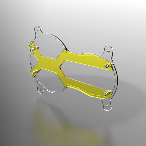 Grille Phare Moto Anti-Gravillons Jaune pour BMW R 1250 GS 2020-2023